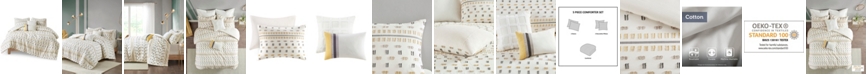 Natori Urban Habitat Auden Full/Queen Cotton Jacquard Comforter, Set of 5